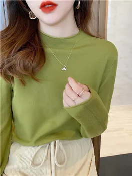 سترة نسائية لربيع وصيف بأكمام طويلة لعام 2025 سترة رقيقة محبوكة بلوفرات ناعمة سترات أساسية ناعمة للنساء 5