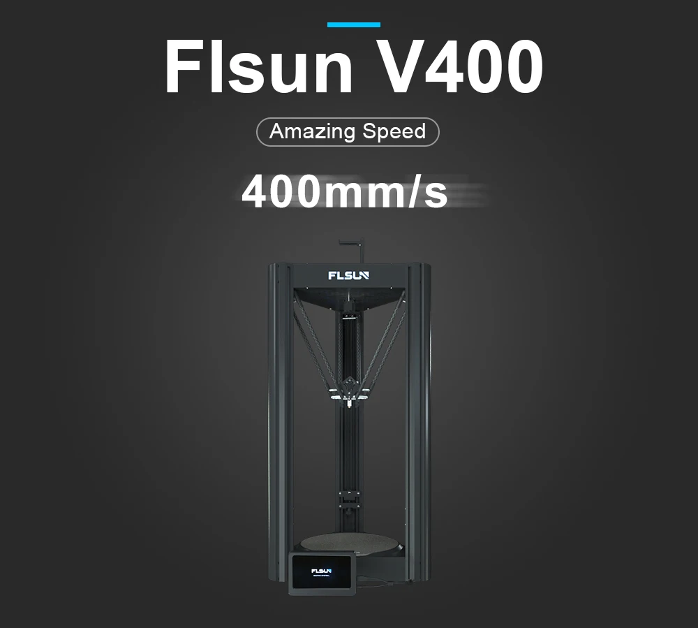 FLSUN V400 Delta 3D drukarka 400 mm/s szybkobieżny czujnik żarnika z bezpośrednim napędem 300 ℃ dysza FDM 1.75 PLA DIY WIFI 13 S48d43dc2ae0b4eefab4e2f1091f98282Z FLSUN V400 Delta 3D drukarka 400 mm/s szybkobieżny czujnik żarnika z bezpośrednim napędem 300 ℃ dysza FDM 1.75 PLA DIY WIFI