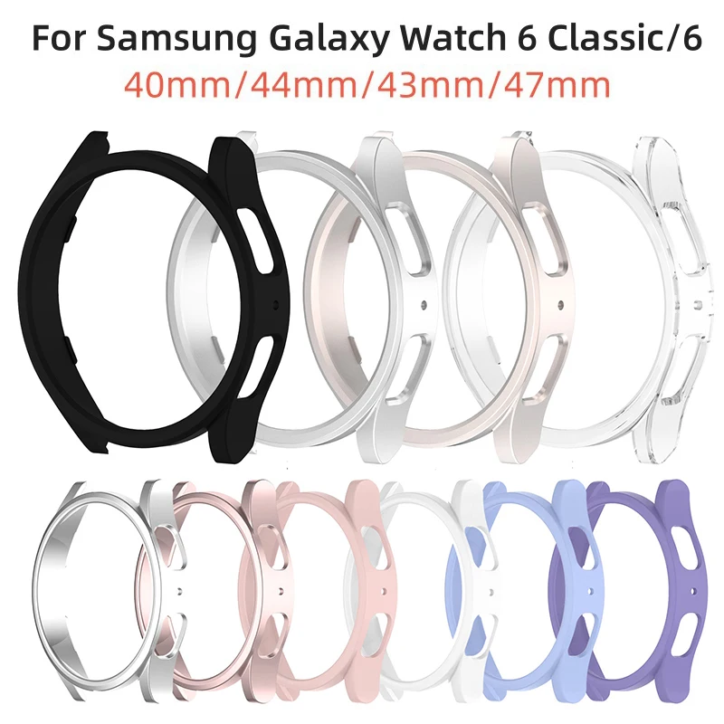 

Watch Case for Samsung Galaxy Watch 6 40mm 44mm Screen Protector PC Bumper All-Around Galaxy Watch 6 Classic 43mm 47mm Cover