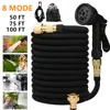 50/75/100ft Portable Garden Hose Water Gun For Cleaning Car Wash Machine Watering Sprinkler Durable Water Gun with Water Hose 1