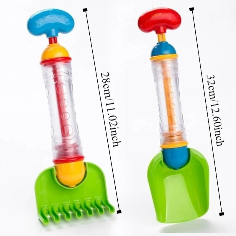 Plastics Water Fights Beach Toys Shovels Rakes Water Spray Toys Cartoon Handheld Pulling Type Sprinkler Toy Songkran