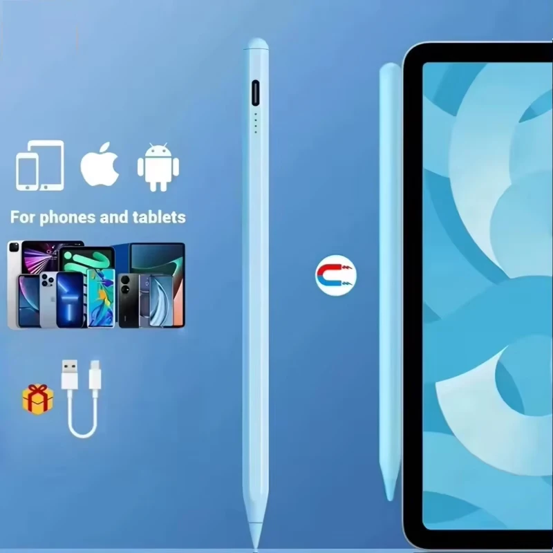 Enhanced Universal Stylus Pen with Fine Tip and Palm Rejection – Rechargeable and Ideal for Drawing & Note Taking