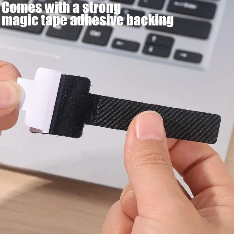 Reusable Cable Organizer Desk Wire Winder Cable Tie Organizer Self Adhesive Cord Rope Holders Cord Protection Straps 50/10Pcs
