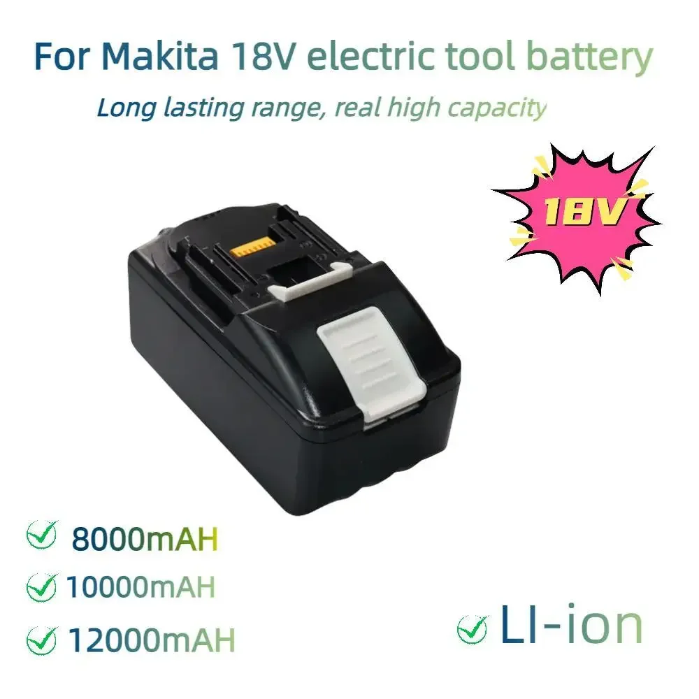 

BL1860 Replacement 18V 21700 Battery 8.0/10/12 Ah For Makita BL1850 BL1840 18-Volt Cordless Power Tools Batteries