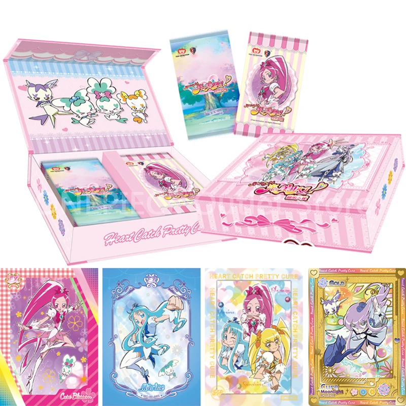 

New Original Heart Catch Pretty Cure Collection Cards Sweet Angel Sailor Moon Anime Series Peripheral Rare Flash Card Toys Gift