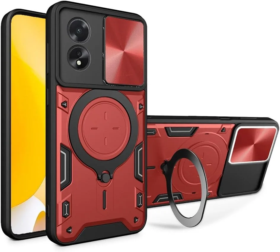 Kickstand Armor Shield Case with Lens Protection – Shockproof and Durable
