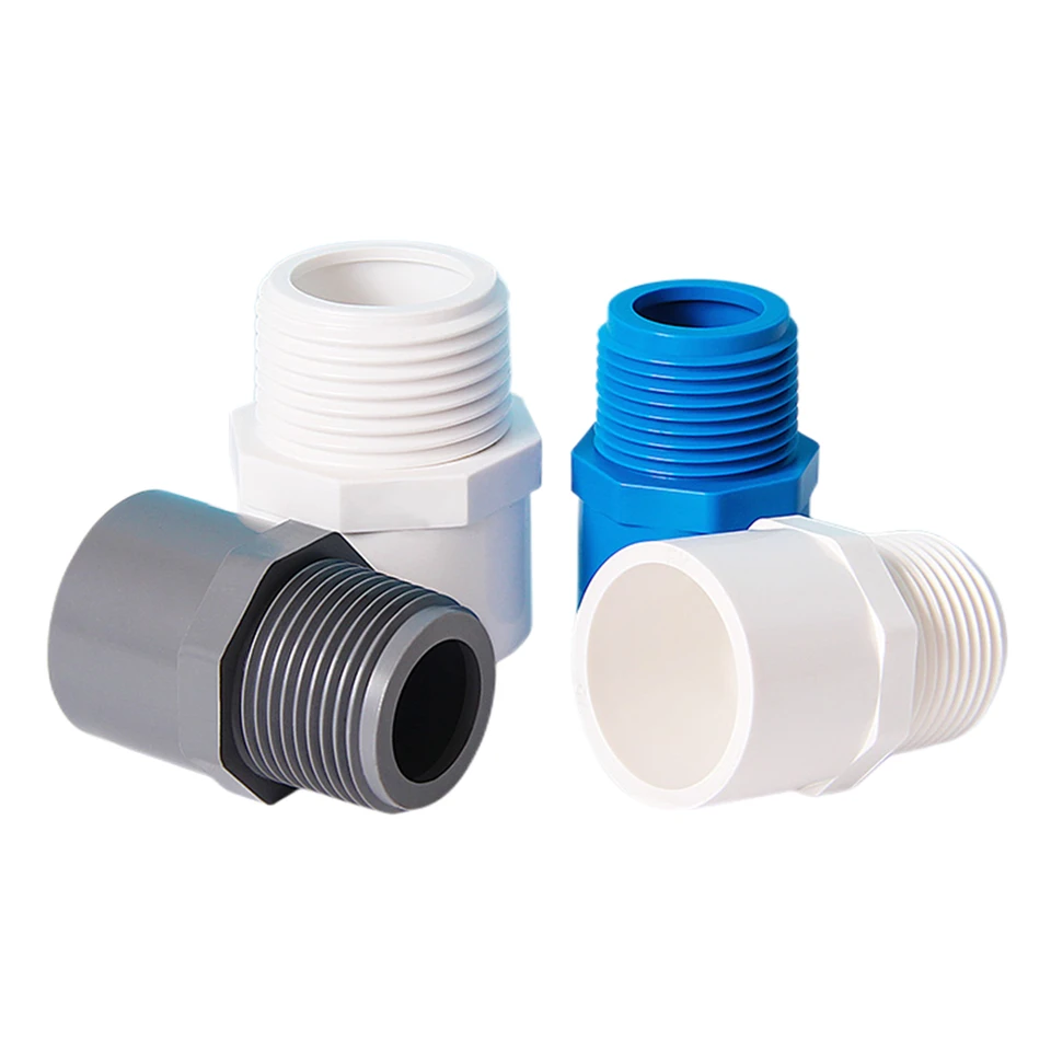 1/2" To 1.5" Male Thread PE Pipe Straight Connector - Compatible With