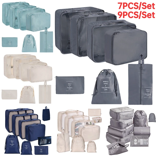 Cubi di imballaggio per Valigia - 9 PCS Cubi di Imballaggio da