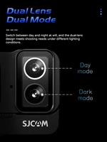 SJCAM SJ20 Dual Lens Dual cameras 4K Action Camera Waterproof 5G WiFi Touch Screen action cam camera sport helmet New In 2024 2