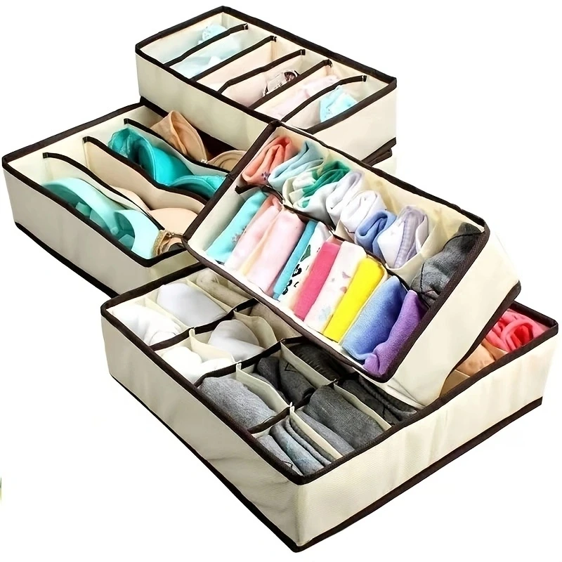 Clothes Organizer Bra Underwear Storage Box Panties Socks Storage Boxes Wardrobe Clothes Organizer Cabinet Drawers Separator Box 5