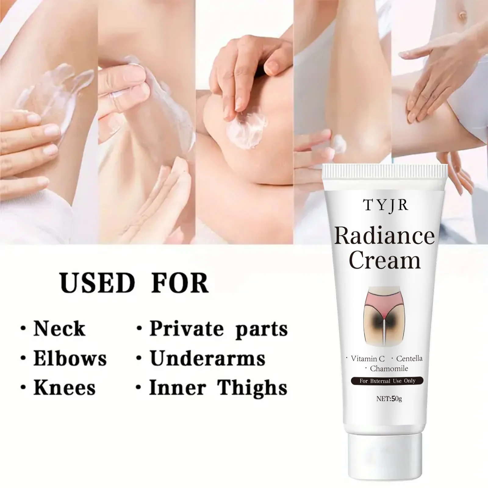 Snow White Cream Contains Niacinamide and Centella Asiatica, Whitening Lotion for Body and Private Parts, Underarm Rejuvenation 6