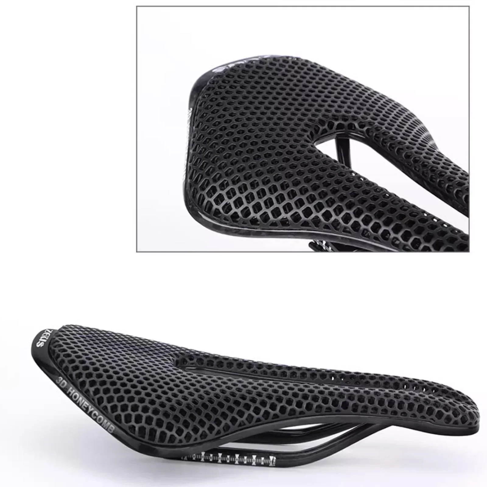 Description Picture 5 of itemMTB & Road Bike Saddle: Ultralight, Nylon/Carbon Fiber, 3D Printed, Hollow, Comfortable & Breathable Bicycle Part
