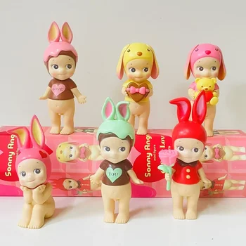 Sonny Angel Christmas Dinner Series Mini Figures Message Of Love Ornaments Cactus Dinosaur Flower Seoul Gifts Random 1Pc 4