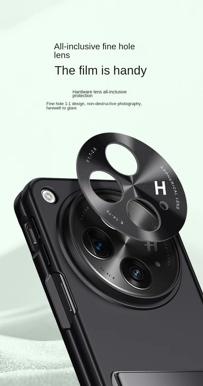 With Privacy Temped Glass Flim Full Protect Case For OnePlus One Plus Open Spring Hinge Hold Lens Cama protect_voghion.com