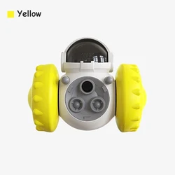 Interactive Pet Slow Feeder and Treat Dispenser Toy (Yellow)