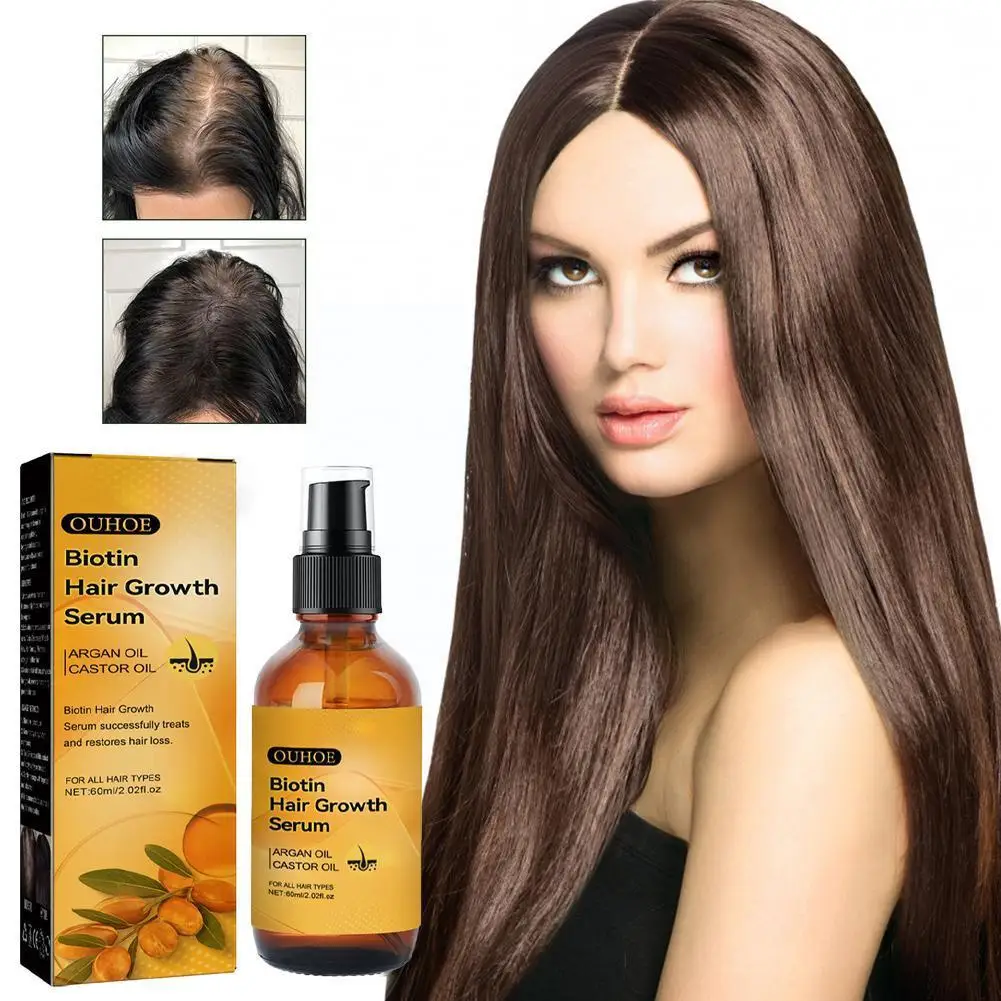Biotin Hair Loss Oil Repair 2.02oz Essence Oil Serums Dry Damaged Hair