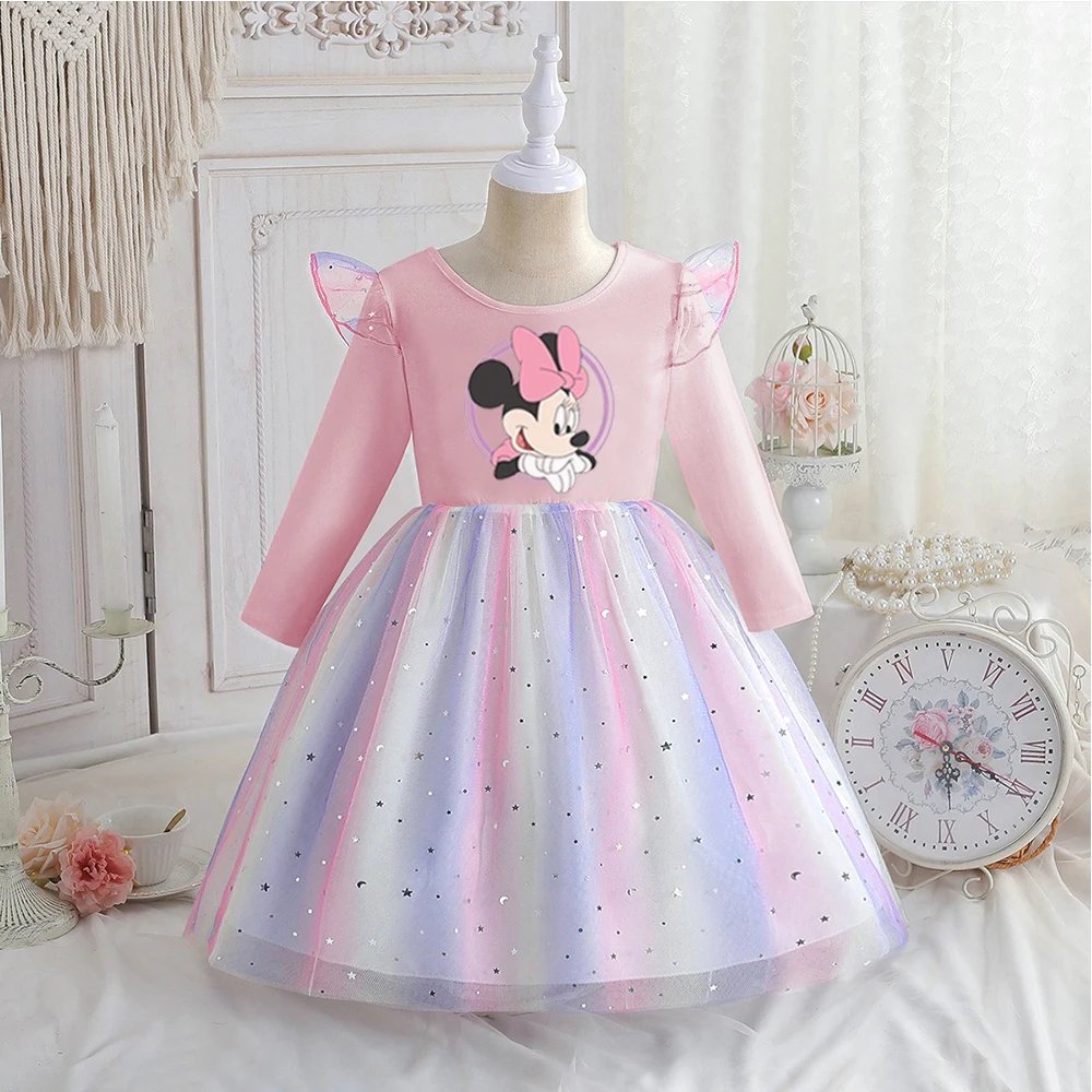Rainbow Minnie Princess Dress 2