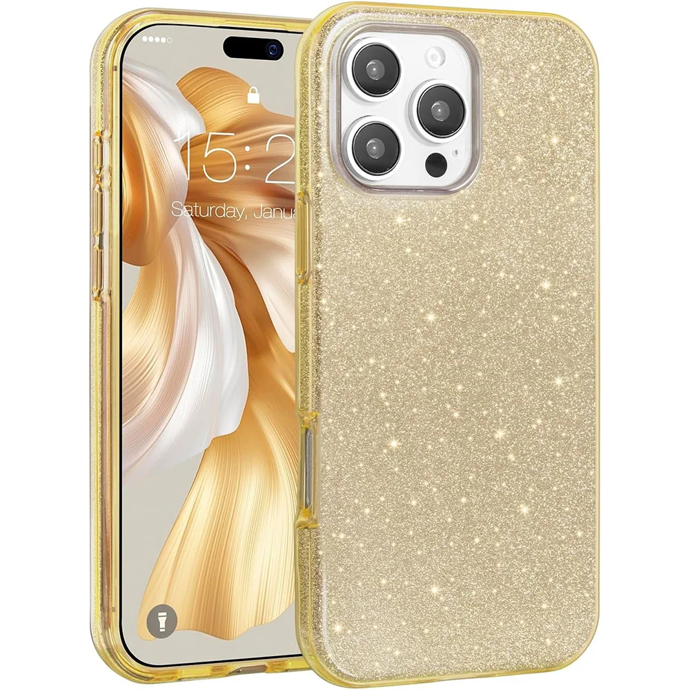 Gold Glitter Bling Phone Case - Cute and Stylish Cover Accessories