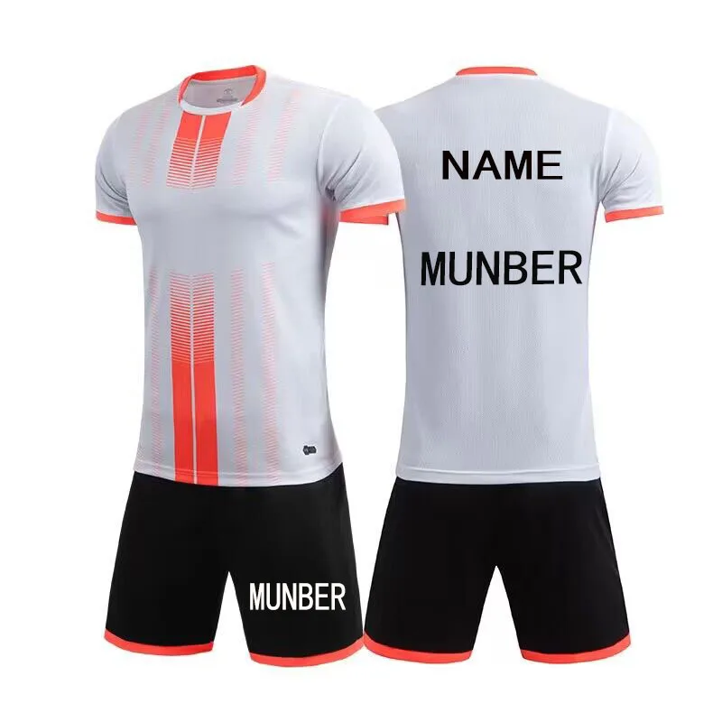 thumbnail image 1 of Conjuntos de camisetas para niños 2023, ropa de fútbol para hombres y niños, traje de manga corta, uniformes de fútbol para niños, chándal de fútbol, kit de camiseta, 1 of 5
