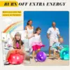 18" Hopper Ball with Handle Bouncing Ball Marble Bouncy Balls Hopping Toys Inflatable Hop Ball Jumping Ball for Boys Girls 6
