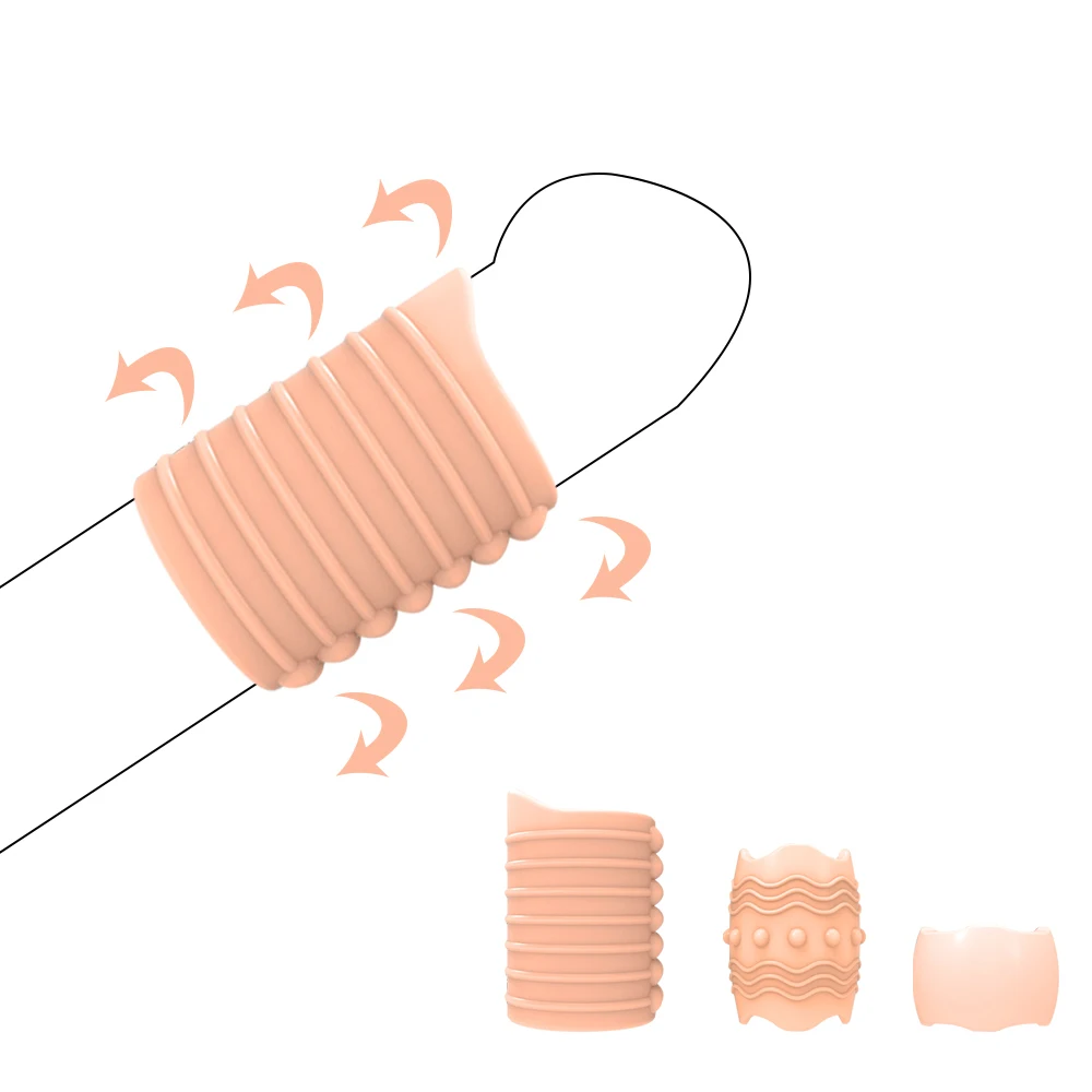 Screw Foreskin Correction Shape Thress Sizes  Ring Sex Toys For Men Erection  Sleeve Delay Ejaculation_voghion.com