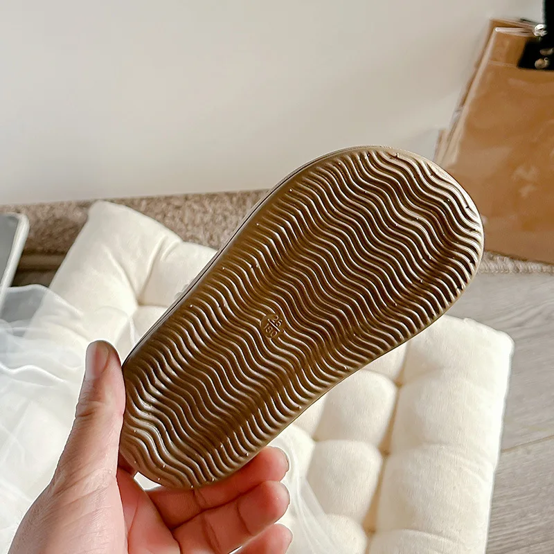 여아용 우븐 비치 슈즈, 부드러운 밑창  신발, 뒷면 스트랩 Size23-37, 2024 여름 신상