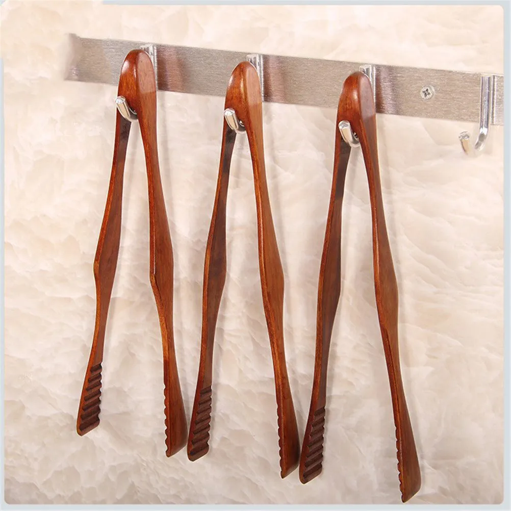 Bamboo Tongs Wooden Food Tongs 1Pc Bamboo Cooking Kitchen Tongs Food BBQ Tool Salad Bacon Steak Bread Cake Wooden Clip Home Kitchen Utensil