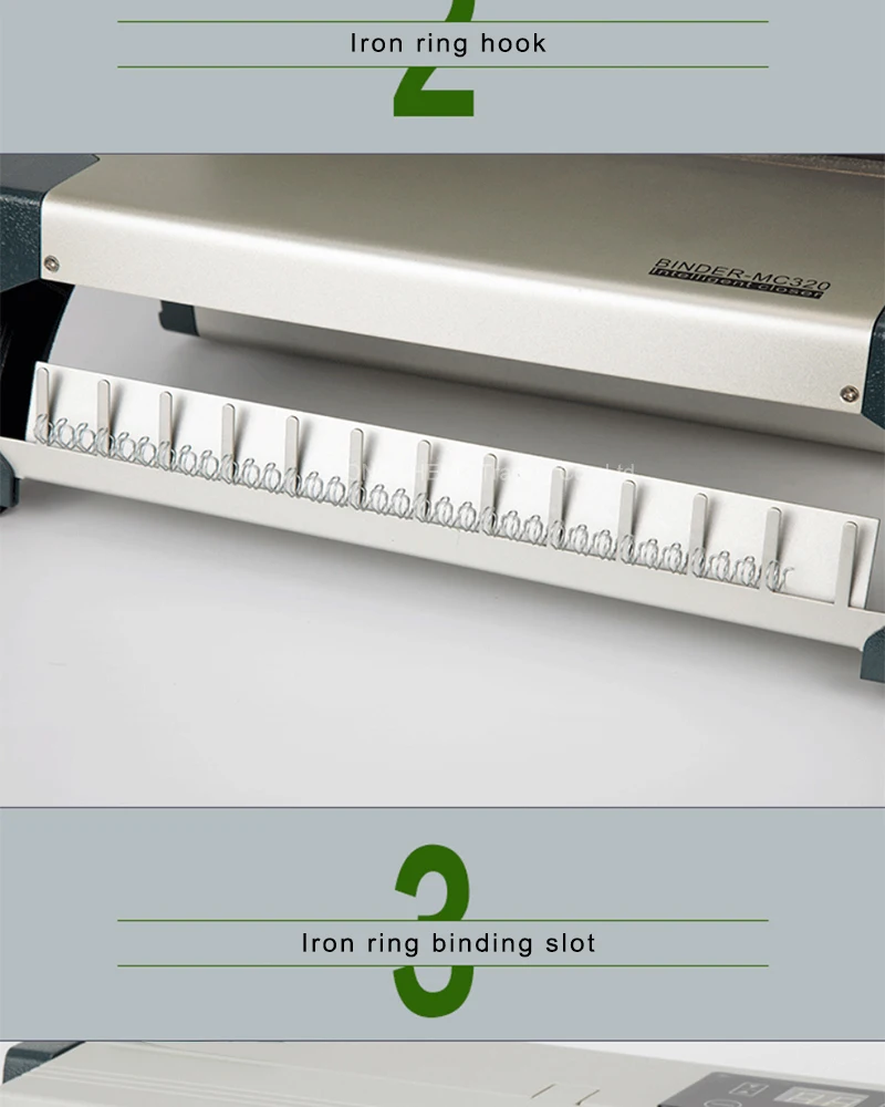 Description Picture 6 of itemWire Binding Machine MC320 Ferround Intelligent Binding Machine Double Wire Table Calendar Punching Contract