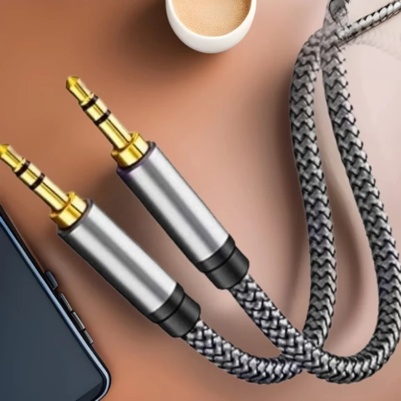 Premium 3.5mm Audio Aux Cable – Male to Male Stereo Cord for Headphones, Laptops, and Music Players