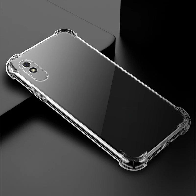 Durable Clear Transparent Silicone Shockproof Soft Back Cover