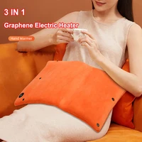 2023 New Electric Heater Portable Graphene Hand Warmer Bag Anti-Explosion Heat Electric Blanket Office Home Furlough Heater 1