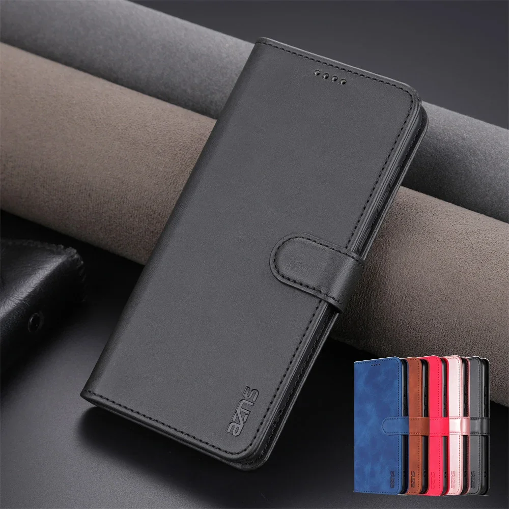 Leather Flip Phone Case with Card Holder & Full Protection