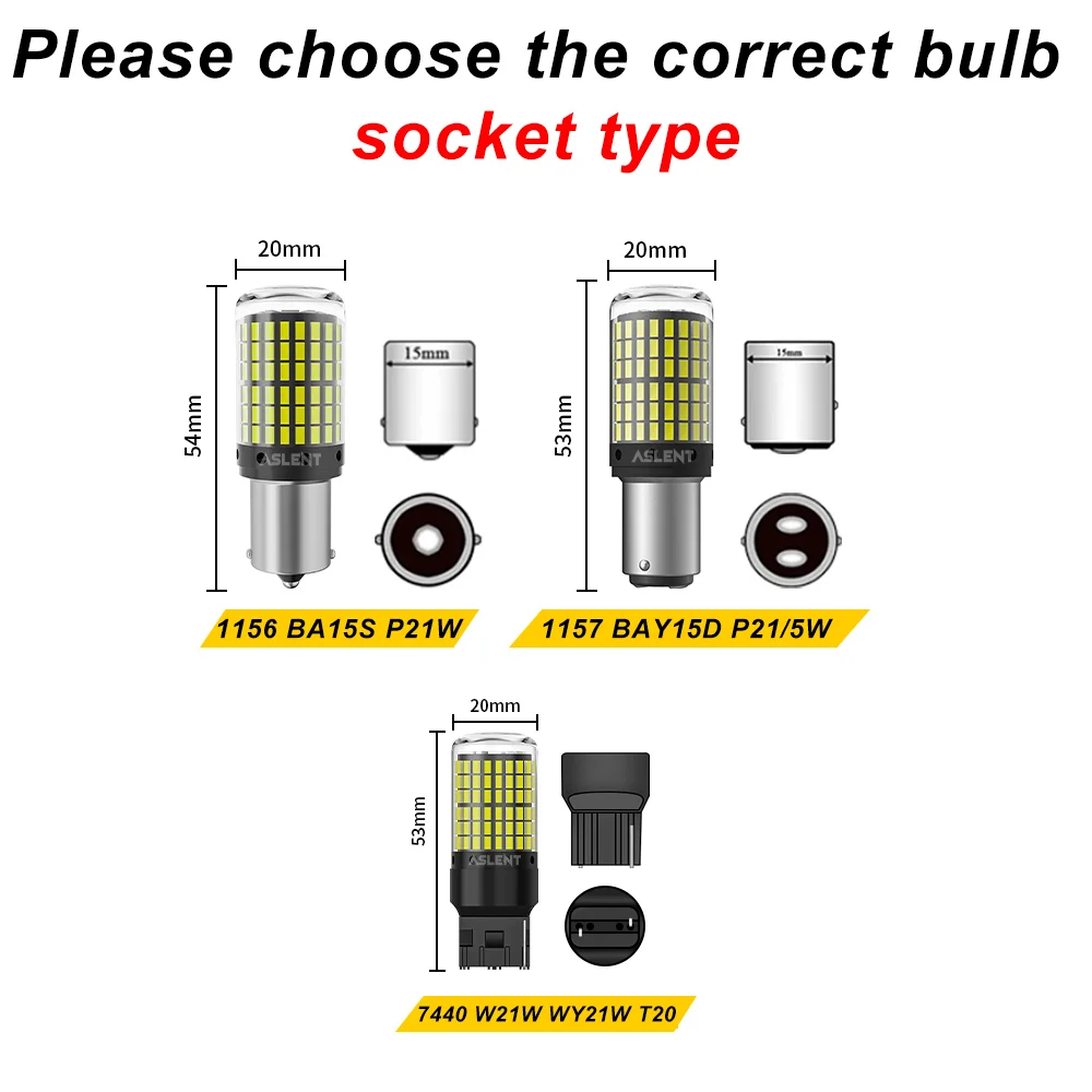 ڵ LED ,  LED ȣ, Canbus  , ڵ  , 2x P21W, PY21W, Ba15s, 1156, Bau15s, T20, WY21W, 7443