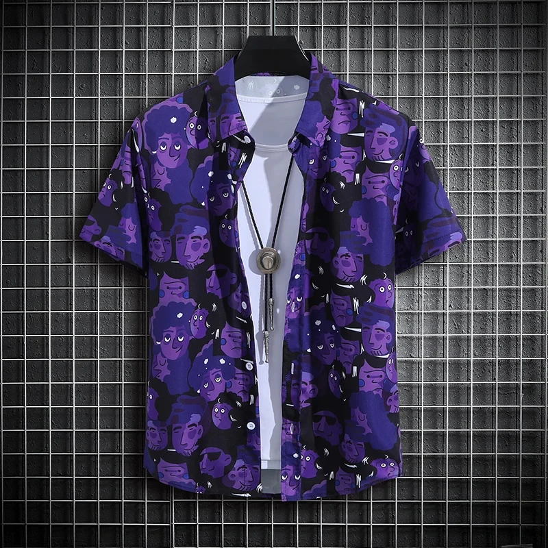 

Tropical printed short sleeved shirt