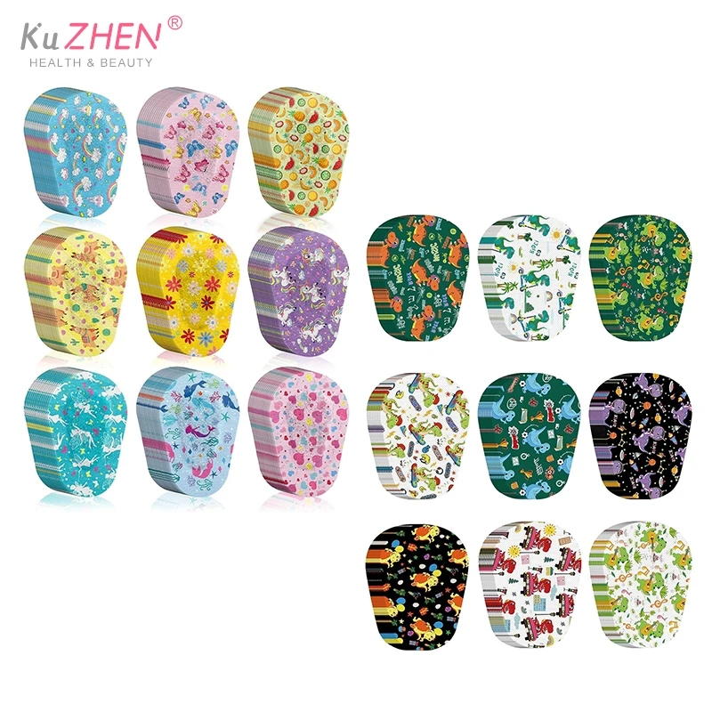 8/9Pcs Cartoon Lazy Eye Patch Adhesive Nonwovens Eye Patches Bandage For Kids Girls Boys For Amblyopia Lazy Eye Protect Eyesight 4