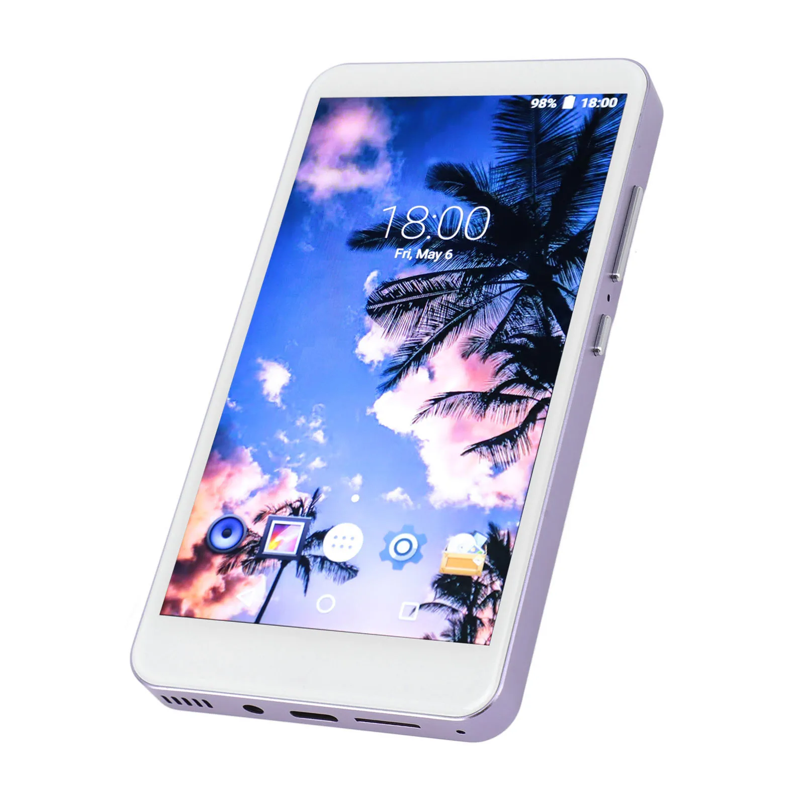 Portable WiFi Music Player HD Noise Reduction Lossless 5 inch 16GB ROM Bluetooth MP4 Player with FM Radio for Movies for Sports