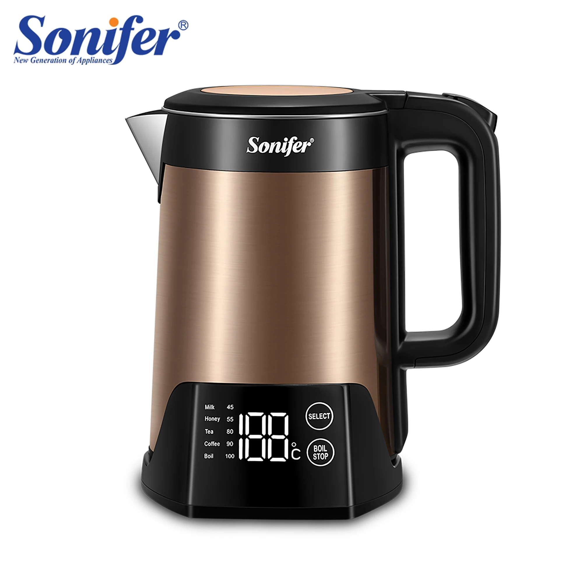 1.5L Electric Kettle Tea Coffee Thermo Pot Appliances Kitchen Smart Kettle  With Temperature Control Keep-Warm Function Sonifer - AliExpress