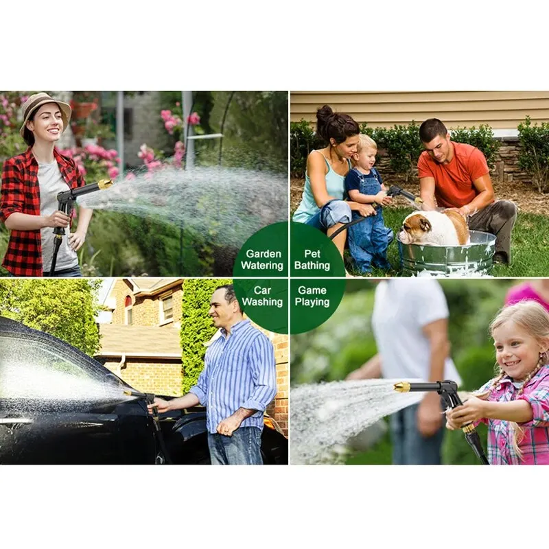 Deals-Tubo Acqua Da Giardino Estensibile Da 10 A 50 Mt Per Irrigazione Con Pistola - Foto 12