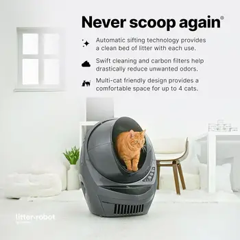 Grey Smart Self-Cleaning Litter Box 1