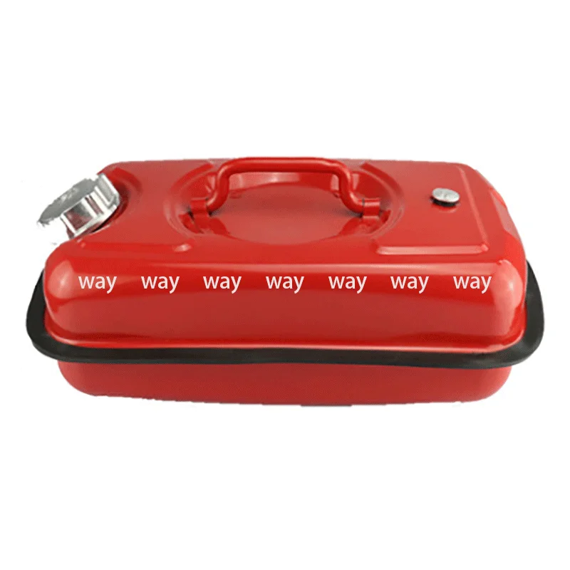 1Pc Horizontal Gasoline Tank 3L10L 20L Car Motorcycle Spare FuelTank Iron Drum Diesel Pot Explosion-Proof Anti-Static