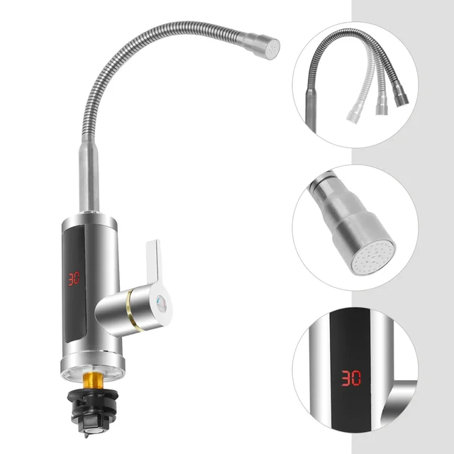 3000W 360 ° Instant Electric Faucet for Quick Heating Faucet Water Heater for Heating and Cooling 5