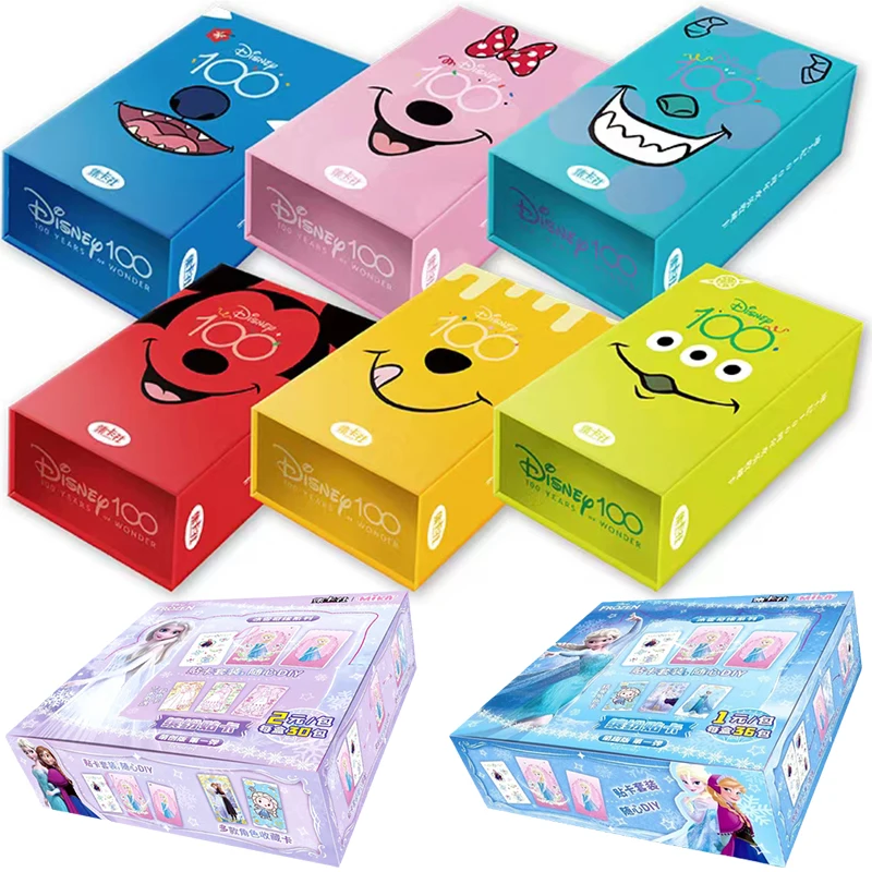Disney 100 Joyful Trading Card Frozen Aisha Anna Mickey Friends Happy Times Cards For Child Anime Card Collection Table Toy