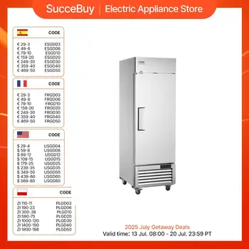 SucceBuy Congelatore commerciale Congelatore a porta singola con scongelamento automatico in acciaio inossidabile da -13 a 5 ℉   Controllo della temperatura 1