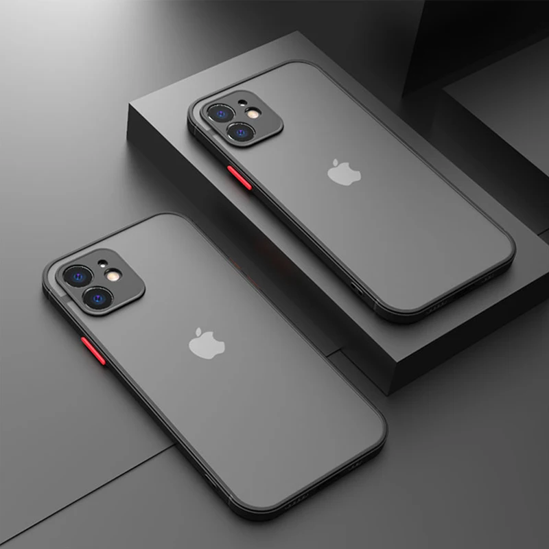 Luxury Matte Armor Case - Silicone Bumper with Hard Plastic Shell