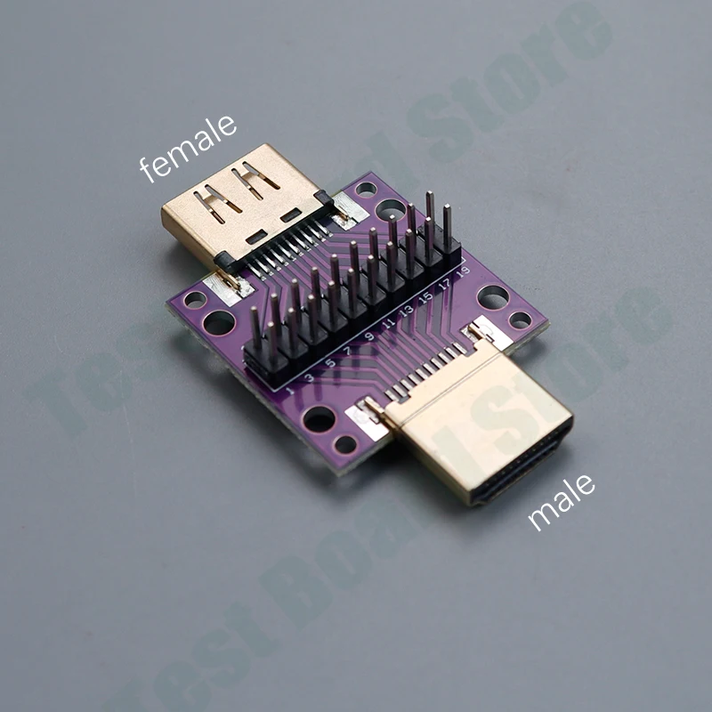 2 Connettori HDMI Maschio-Femmina Con Scheda PCB - Per Test E Riparazioni - Foto 12