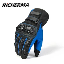Winter Motorcycle Gloves Full Finger Gloves Waterproof Touchscreen Women Man Snowboard Snowmobile Riding Biker Protection