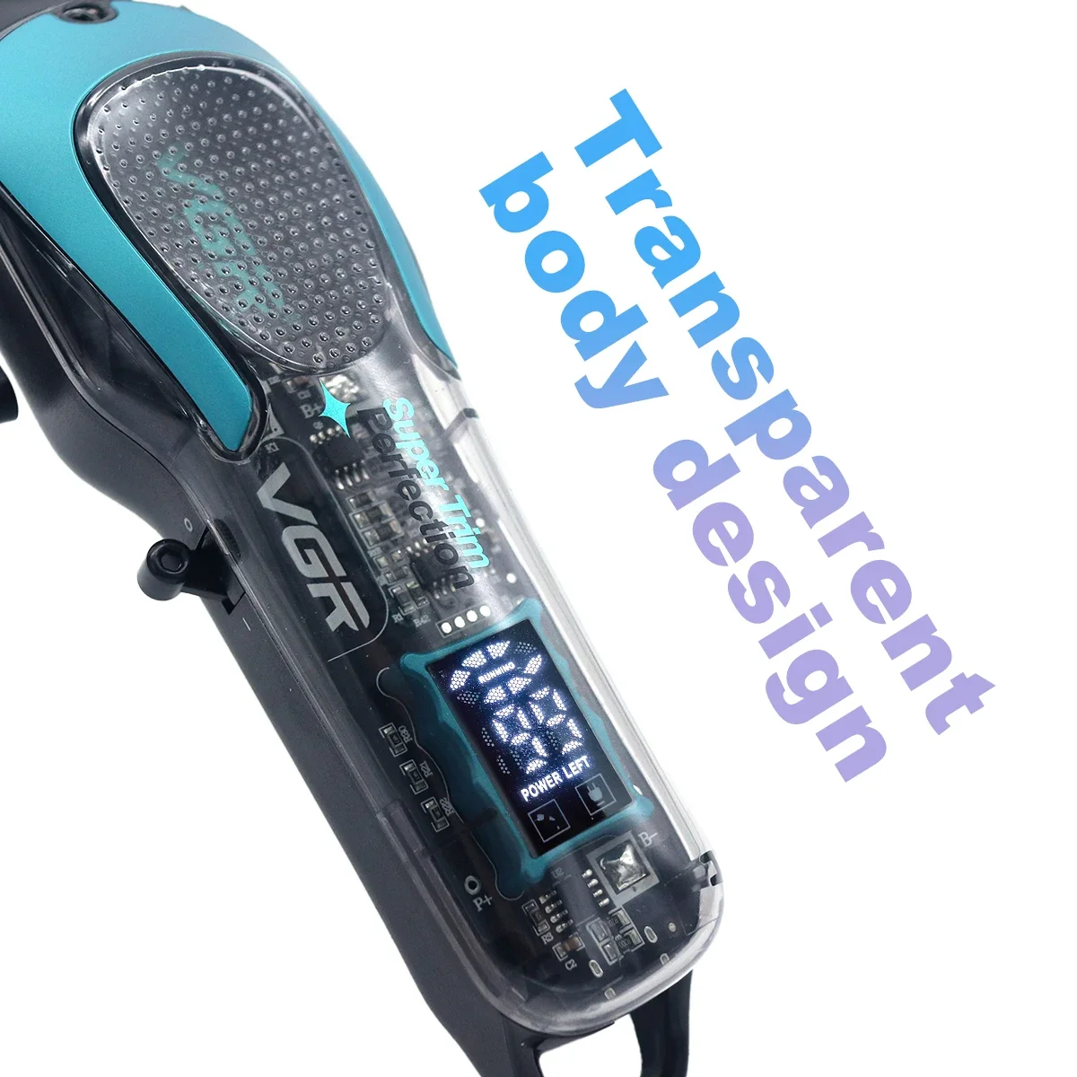 ماكينة قص الشعر الاحترافية VGR V-692 للرجال مع شفر...