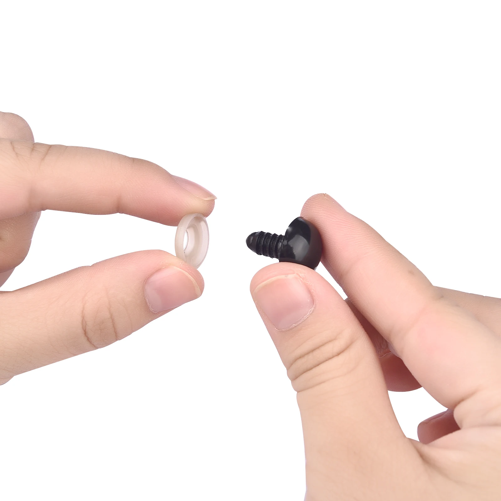 50pcs 5-20mm Mini Black Plastic Safety Round Eyes For Doll Eye Decor Eyeball Doll Accessories For Toys Animals Eye Diy Crafts