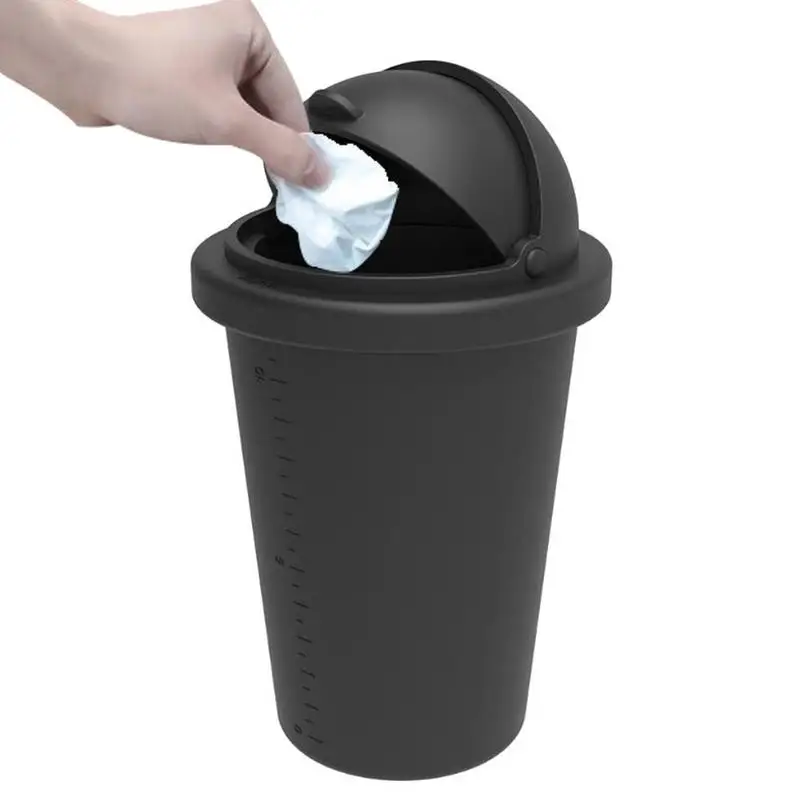 

Tabletop Trash Can Garbage Container With Lid Mini Portable Trash Container For Vehicle Home Car Kitchen Car Trash Waste
