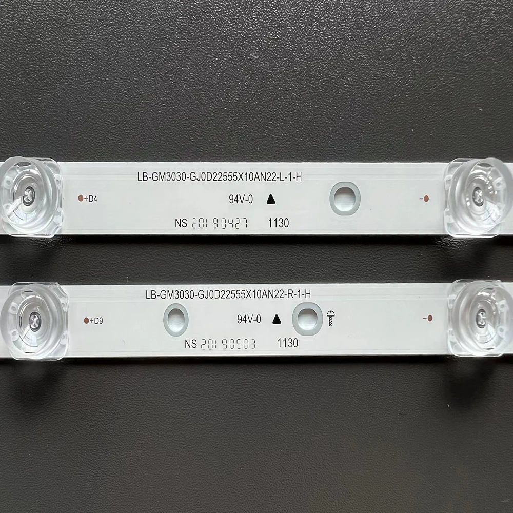 Kit Barra Led 10 Peças para rm l t 55pus7304 55pus6704 55pus7394 55pus7504 - Imagem 2